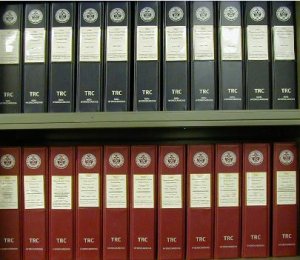 Rows of TRC binders now part of the NIST/TRC WTT