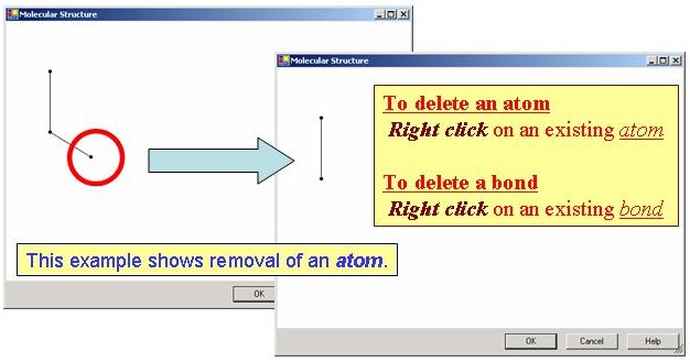 delete by right clicking